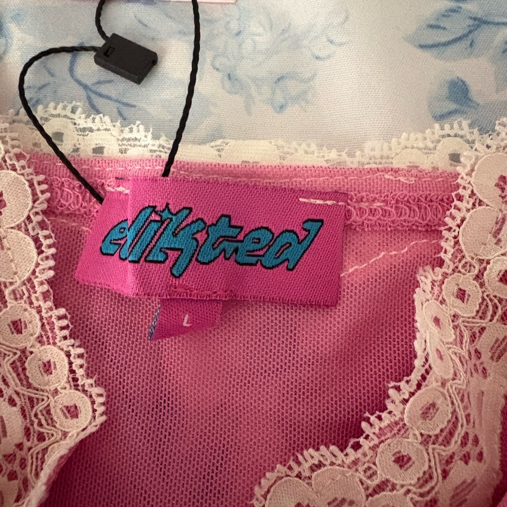 Pink Lace Trim Camisole Top - Picture 5 of 5